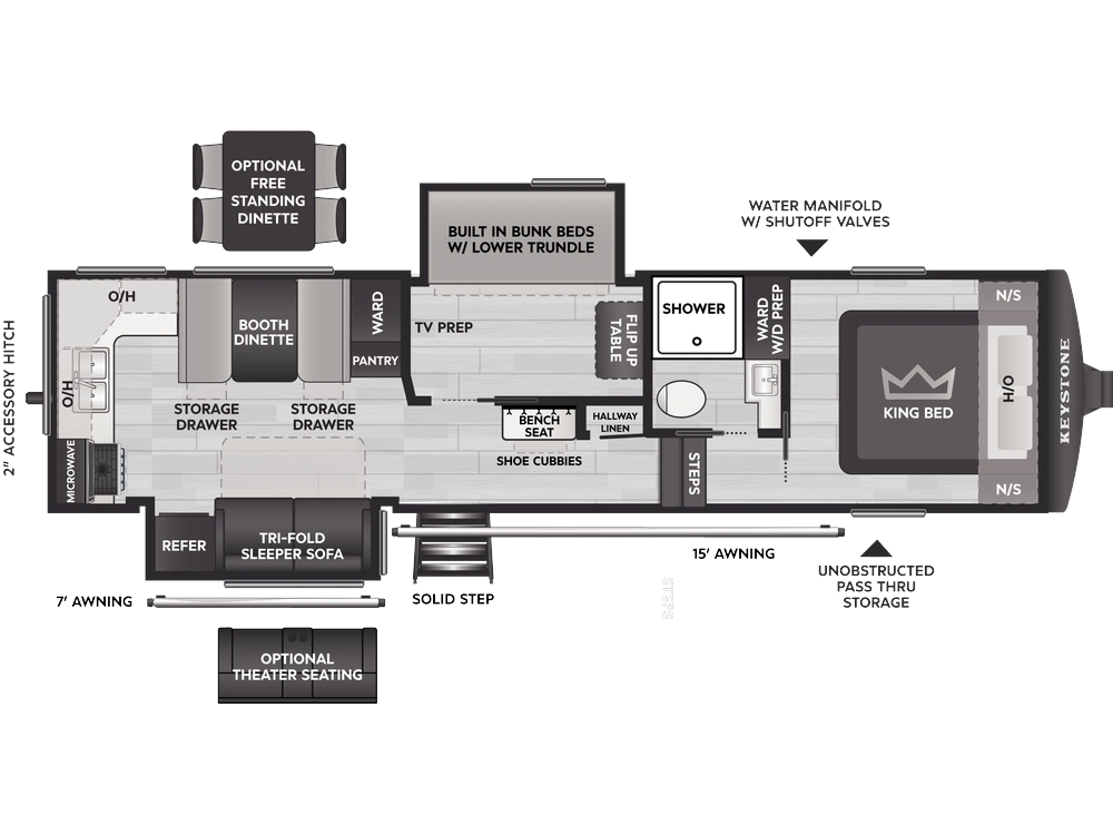 2027 Keystone RV Cougar Half-Ton Cougar Half-Ton 29MBD alt