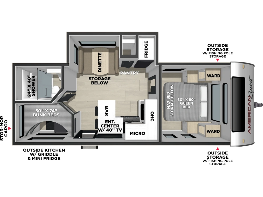 Coachmen American Spirit American Spirit 2457BH 2027 alt