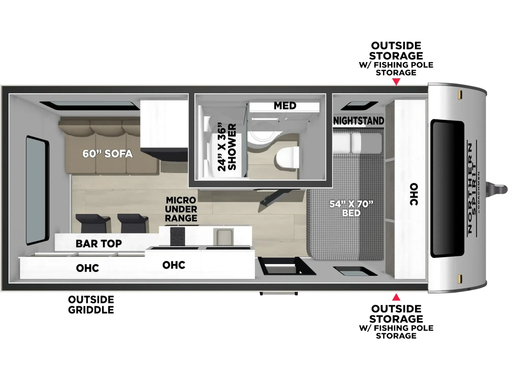 2027 Coachmen Northern Spirit Bijou Travel Trailer Northern Spirit Bijou Travel Trailer 15RLB