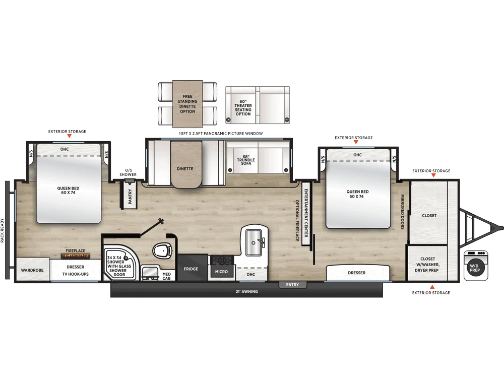 2027 Coachmen Catalina Legacy Edition Catalina Legacy Edition 343BHTS (2 Queen Beds) alt