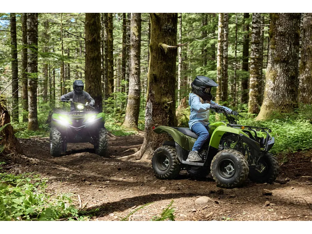 2027 Yamaha GRIZZLY 110 Tactical Green/Acid Green