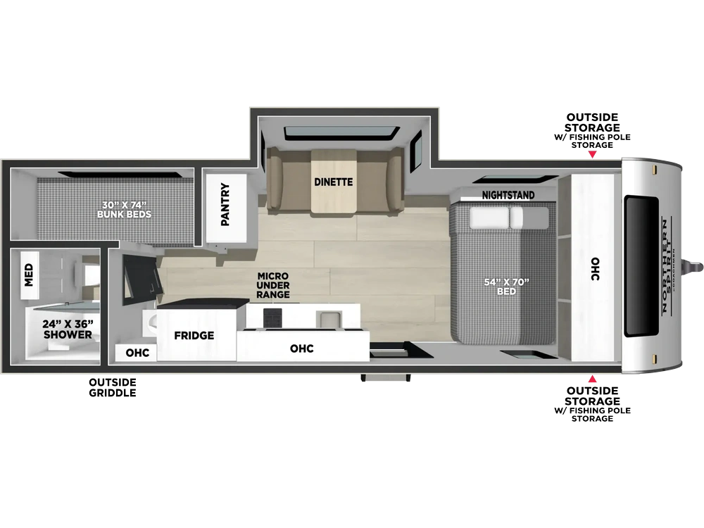 2027 Coachmen Northern Spirit Bijou Travel Trailer Northern Spirit Bijou Travel Trailer 19BHB