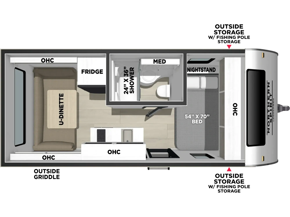 2027 Coachmen Northern Spirit Bijou Travel Trailer Northern Spirit Bijou Travel Trailer 16RDB