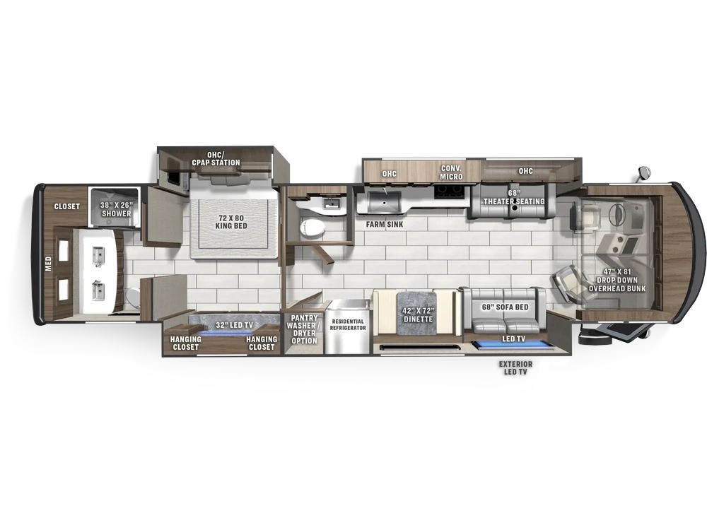 2027 Coachmen Sportscoach Rear Diesel Class A Sportscoach Rear Diesel Class A 411TS