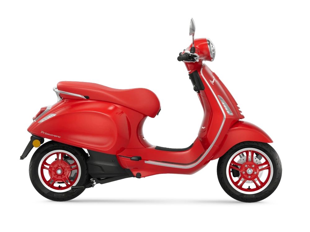 2026 Vespa Primavera RED Elettrica 70 Electric Motorcycle Rosso RED