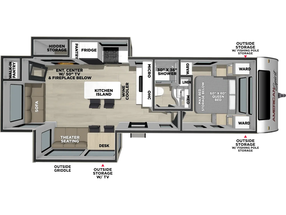 2027 Coachmen American Spirit American Spirit 2975RL alt