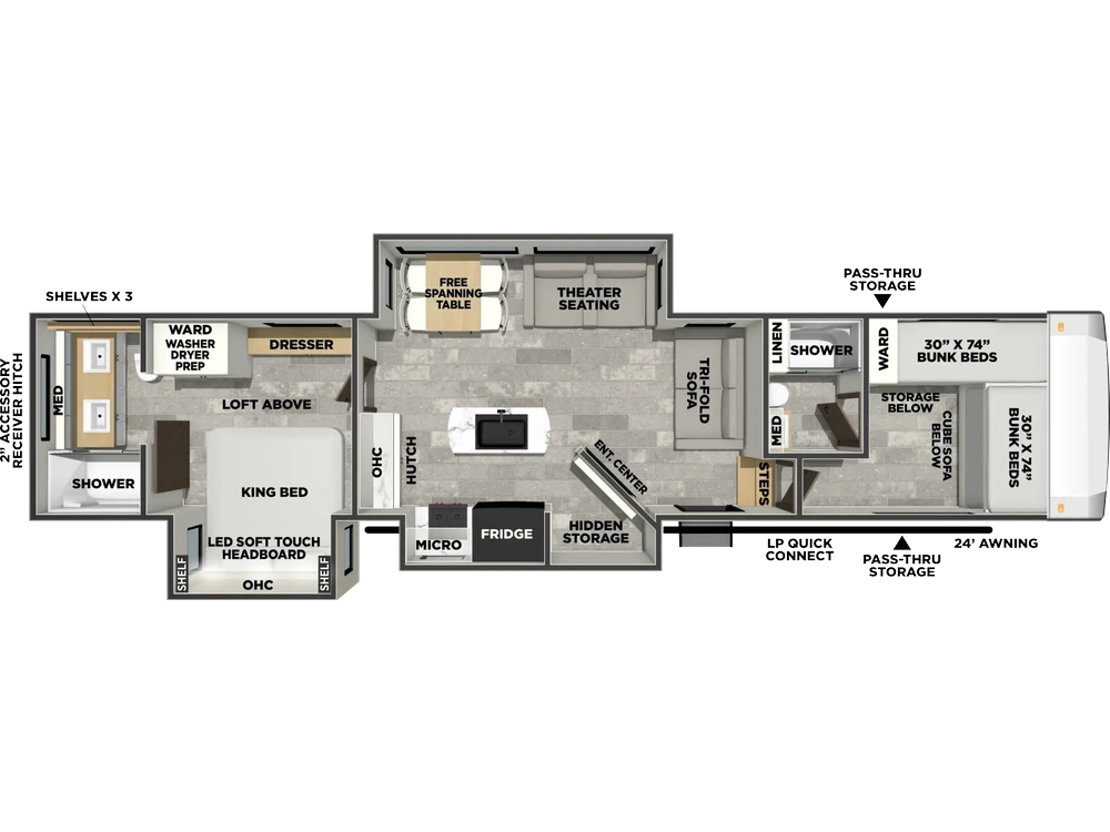 2027 Coachmen Chaparral Chaparral 375BAF alt