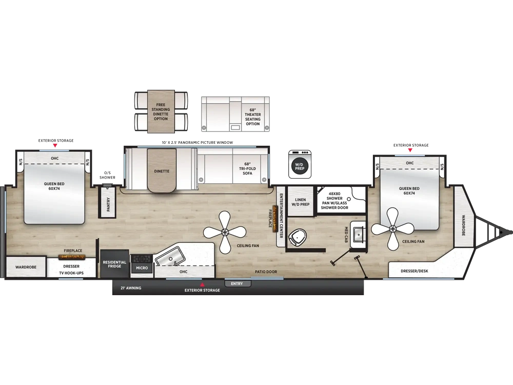 2027 Coachmen Catalina Destination Trailers Catalina Destination Trailers 40BHTS2Q alt