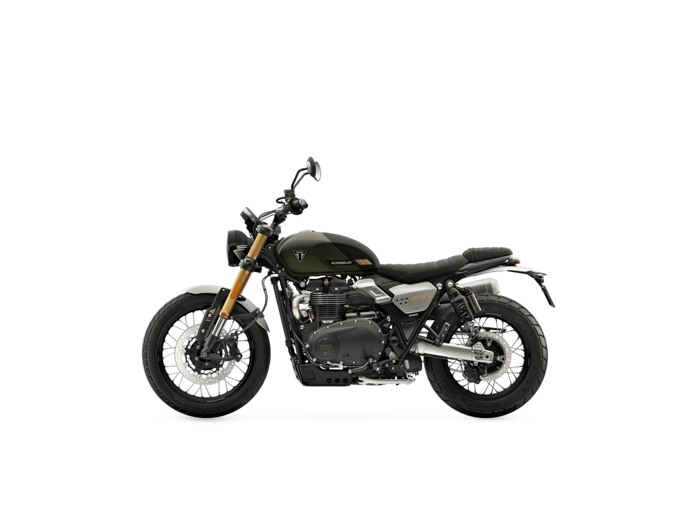 Triumph Scrambler 900 Scrambler 900 Vert Kaki Mat / Noir Fantôme Mat 2027