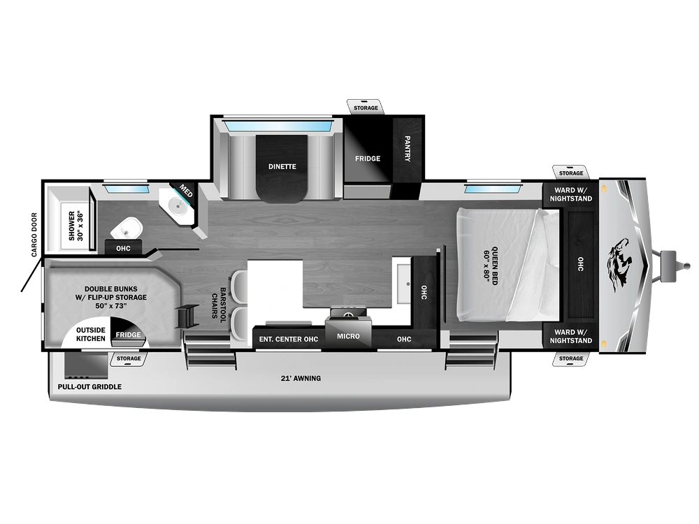 2027 Open Range Range Lite Travel Trailer Range Lite Travel Trailer 240DBH