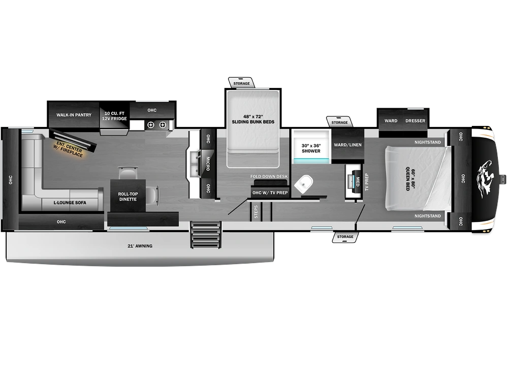 2027 Open Range Roamer Light Duty Fifth Wheel Roamer Light Duty Fifth Wheel 34MBLS
