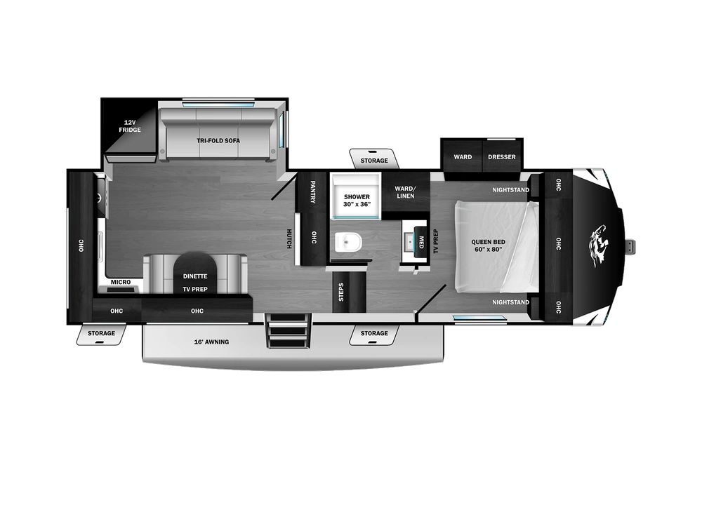2027 Open Range Roamer Light Duty Fifth Wheel Roamer Light Duty Fifth Wheel 24MLDS