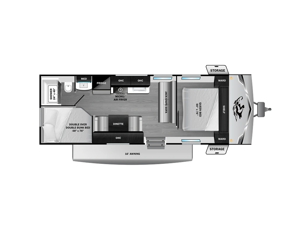 2027 Open Range Colt Travel Trailer Colt Travel Trailer 26DB West