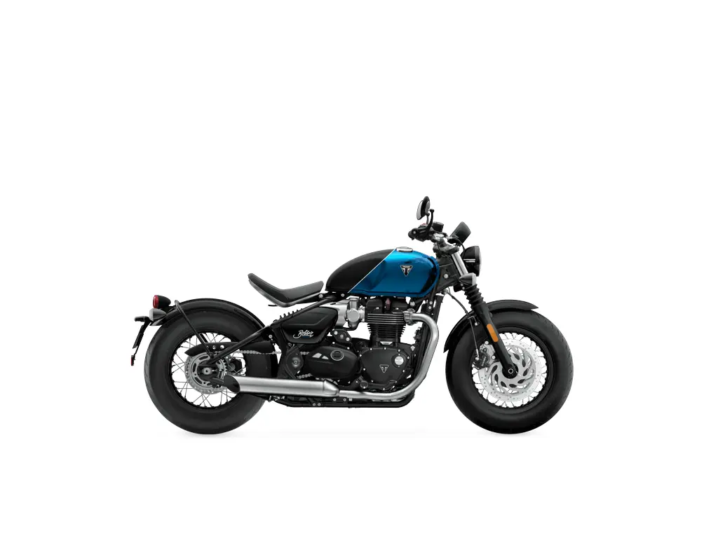 2027 Triumph Bonneville Bobber Interstellar Blue / Sapphire Black