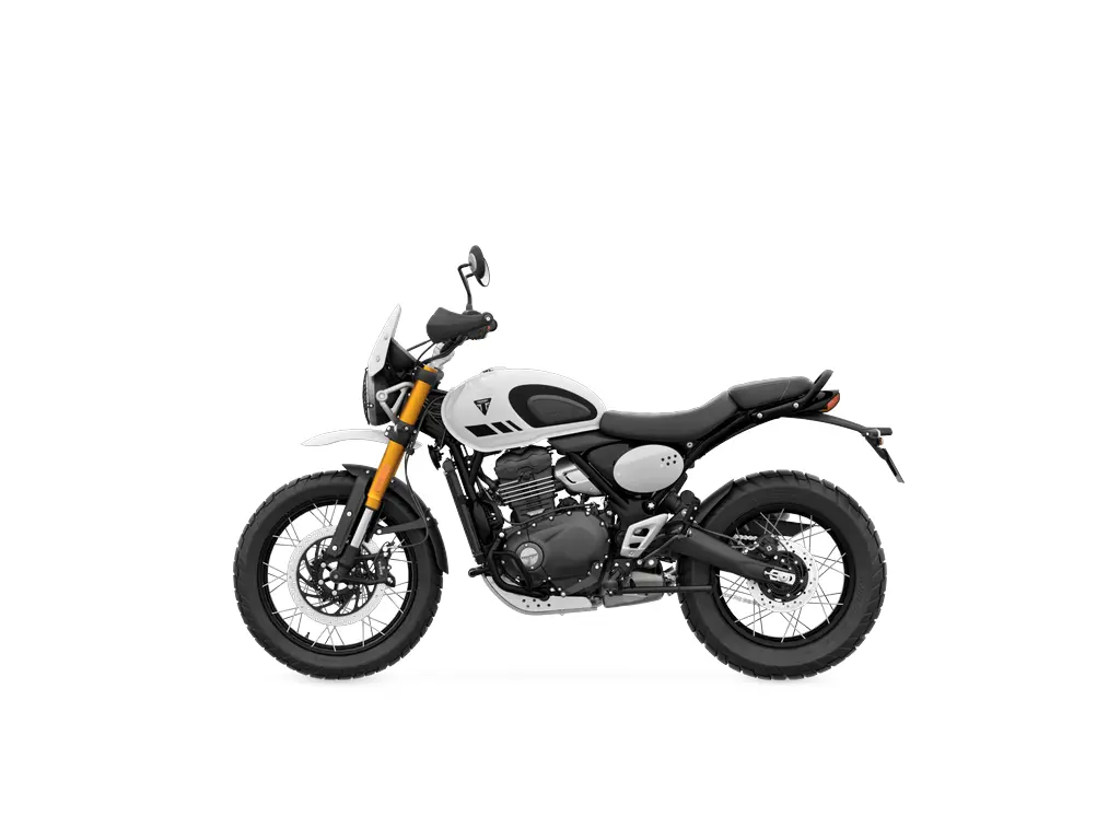 2027 Triumph Scrambler 400 XC Vanilla White