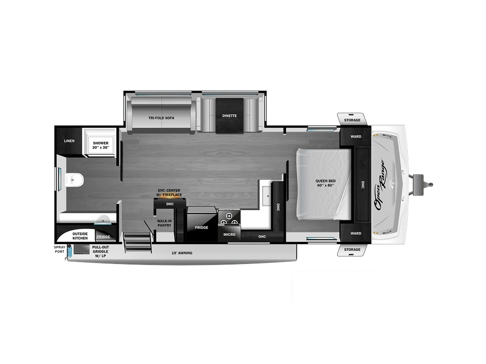 2027 Open Range Range Lite Travel Trailer Range Lite Travel Trailer 250RBL