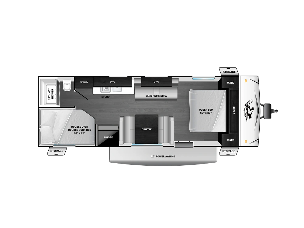 2027 Open Range Colt Travel Trailer Colt Travel Trailer 25BH - CTR Edition