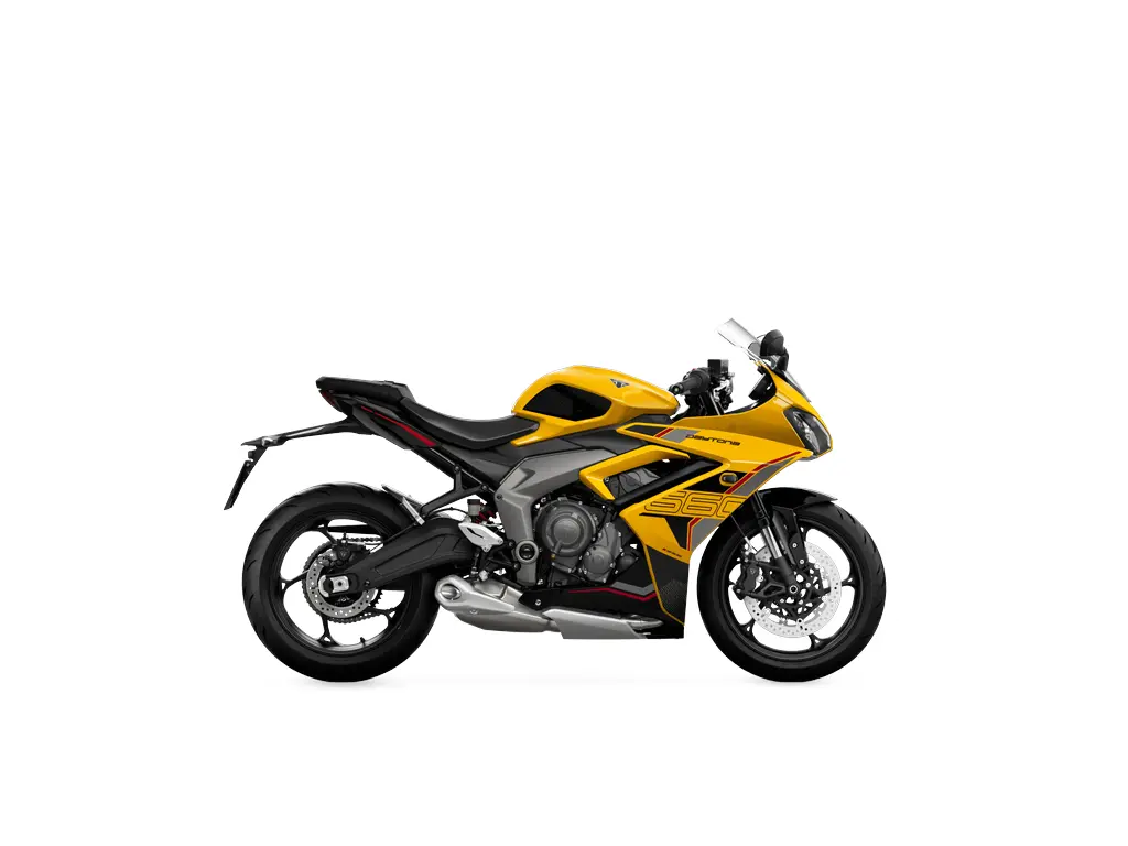 2027 Triumph Daytona 660 Cosmic Yellow / Sapphire Black