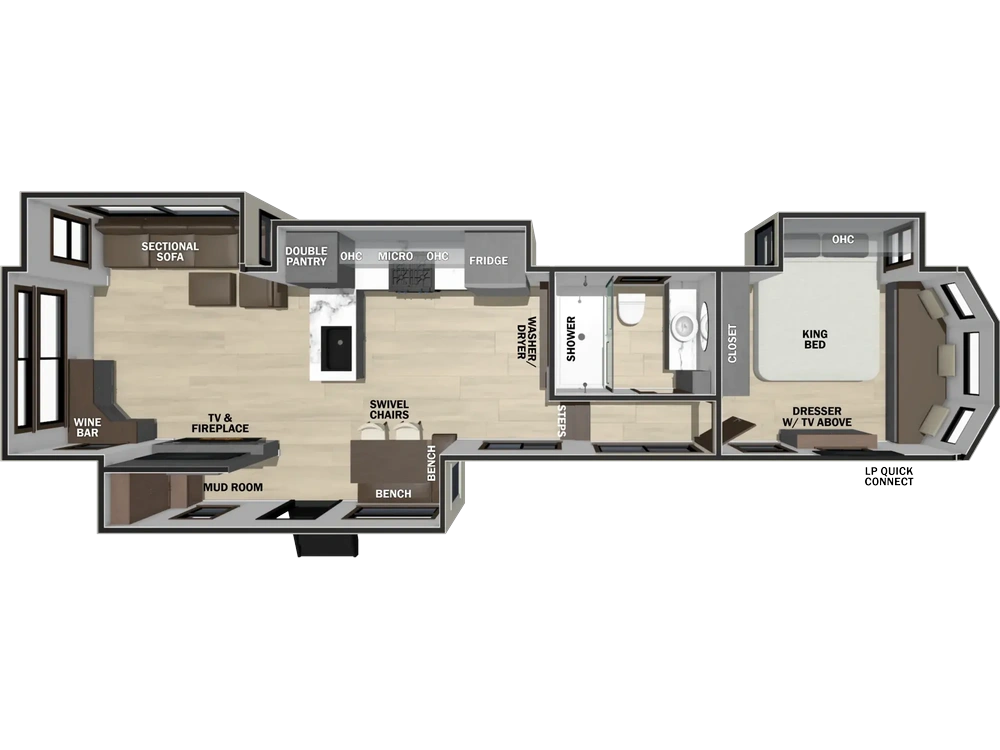 Forest River Cedar Creek Cottage Cedar Creek Cottage 412FWC 2027 alt