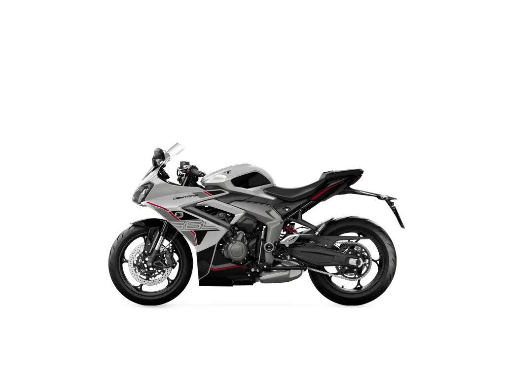 2027 Triumph Daytona 660 Aluminum Silver / Sapphire Black