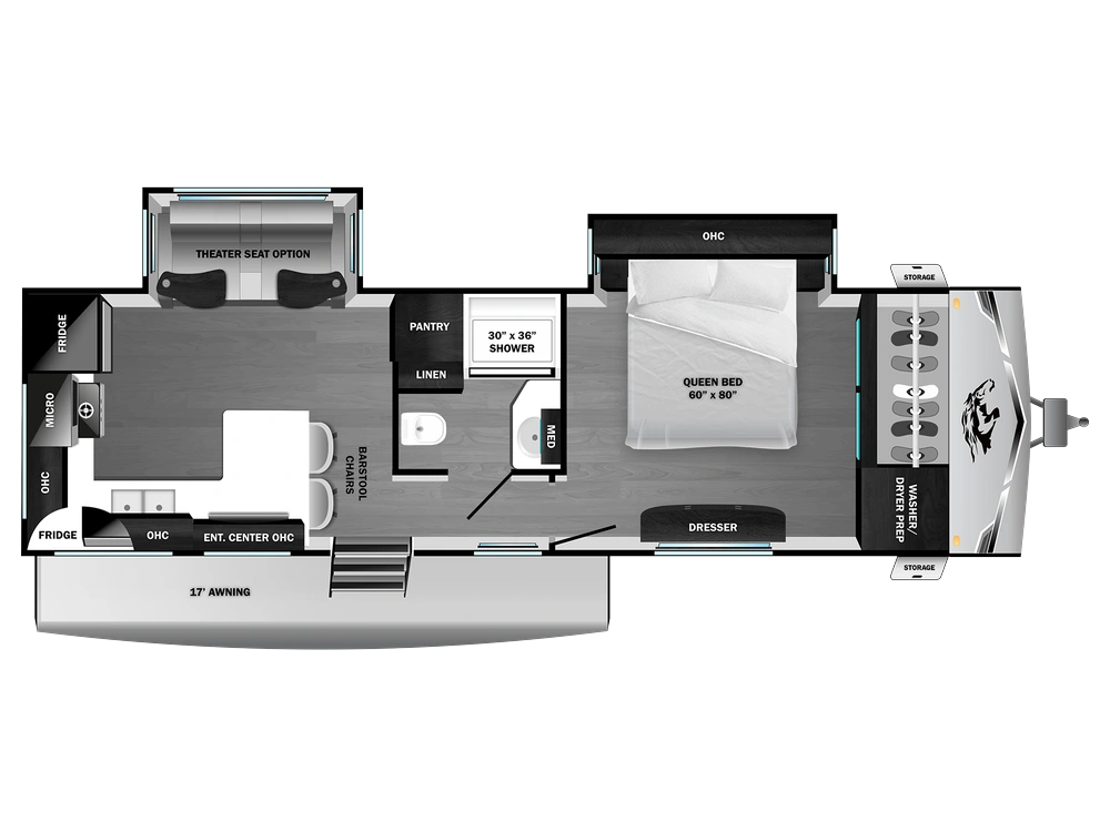 2027 Open Range Range Lite Travel Trailer Range Lite Travel Trailer 260RKB
