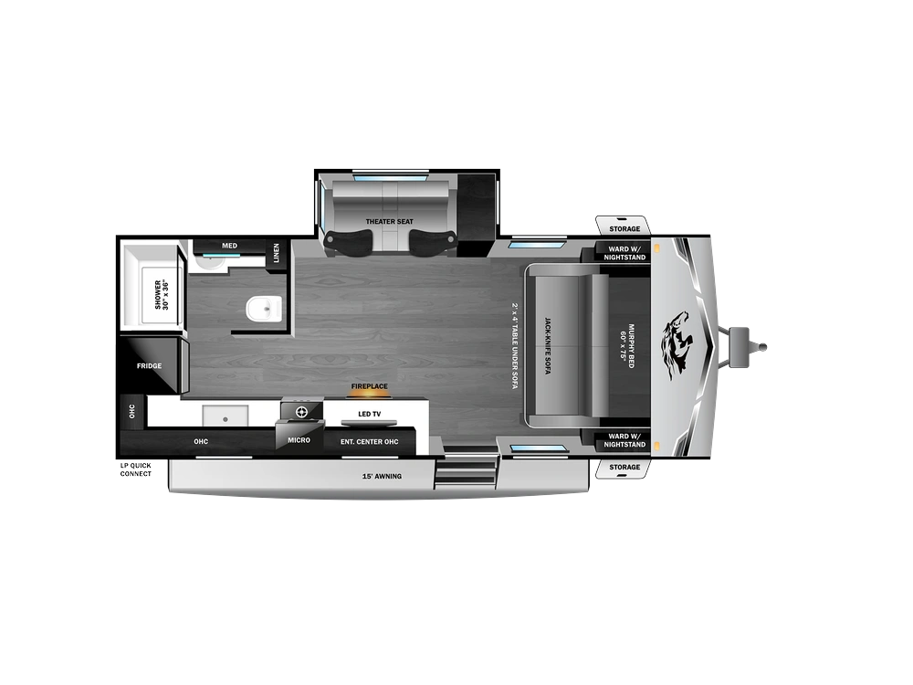 2027 Open Range Range Lite Travel Trailer Range Lite Travel Trailer 200MLM