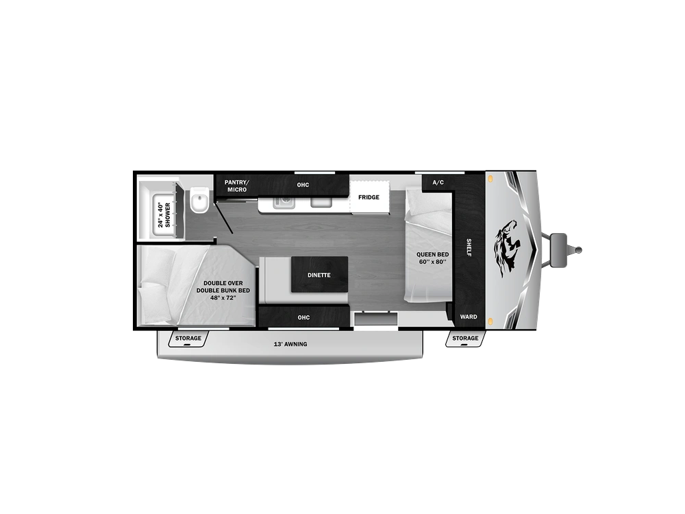 2027 Open Range Colt Travel Trailer Colt Travel Trailer 17DB - CTR Edition West