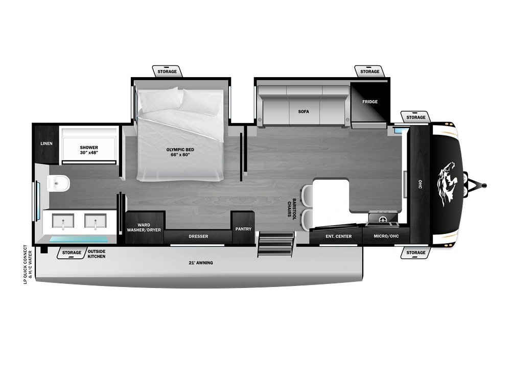 2027 Open Range Roamer Travel Trailer Roamer Travel Trailer 27FKDS