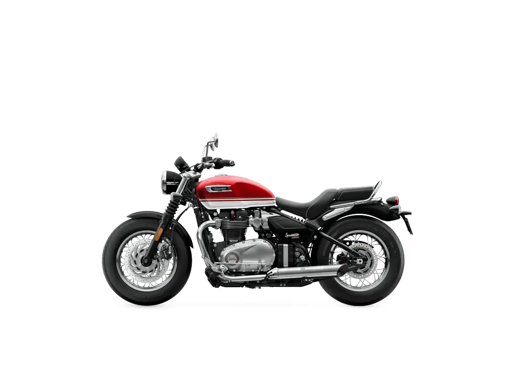 2027 Triumph Bonneville Speedmaster Carnival Red / Crystal White