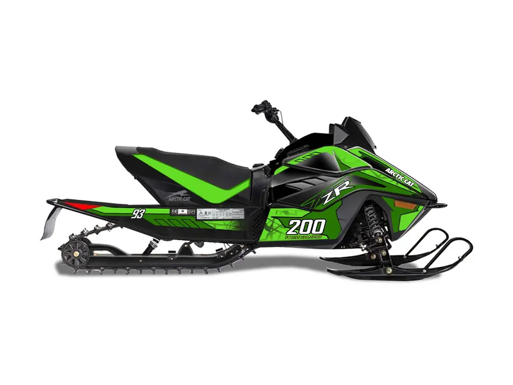 2026 Arctic Cat ZR 200 Black/Medium Green