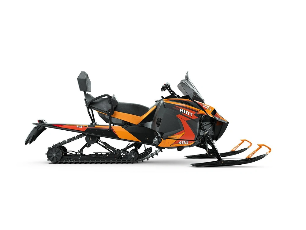 2026 Arctic Cat Riot Touring Riot 400 Touring Black/Orange Sorbet 400, 2-Stroke alt