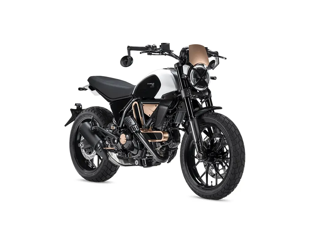 Ducati Scrambler 10° Anniversario Rizoma Edition Stone white | Metal Rose 2026