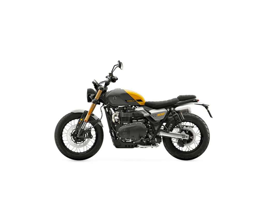 2026 Triumph Scrambler 900 Mineral Grey / Cosmic Yellow