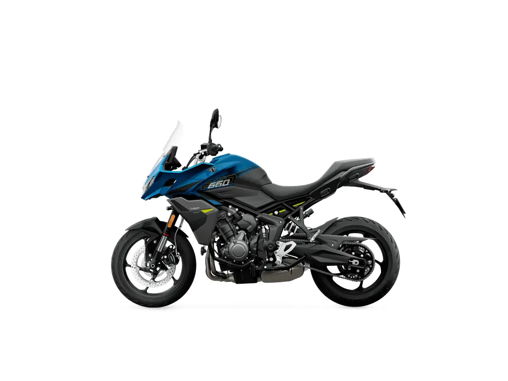 2026 Triumph Tiger Sport 660 Interstellar Blue / Mineral Grey