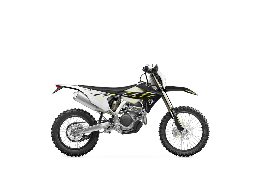 2025 Triumph TF 250-E Triumph Racing Yellow / Black / White
