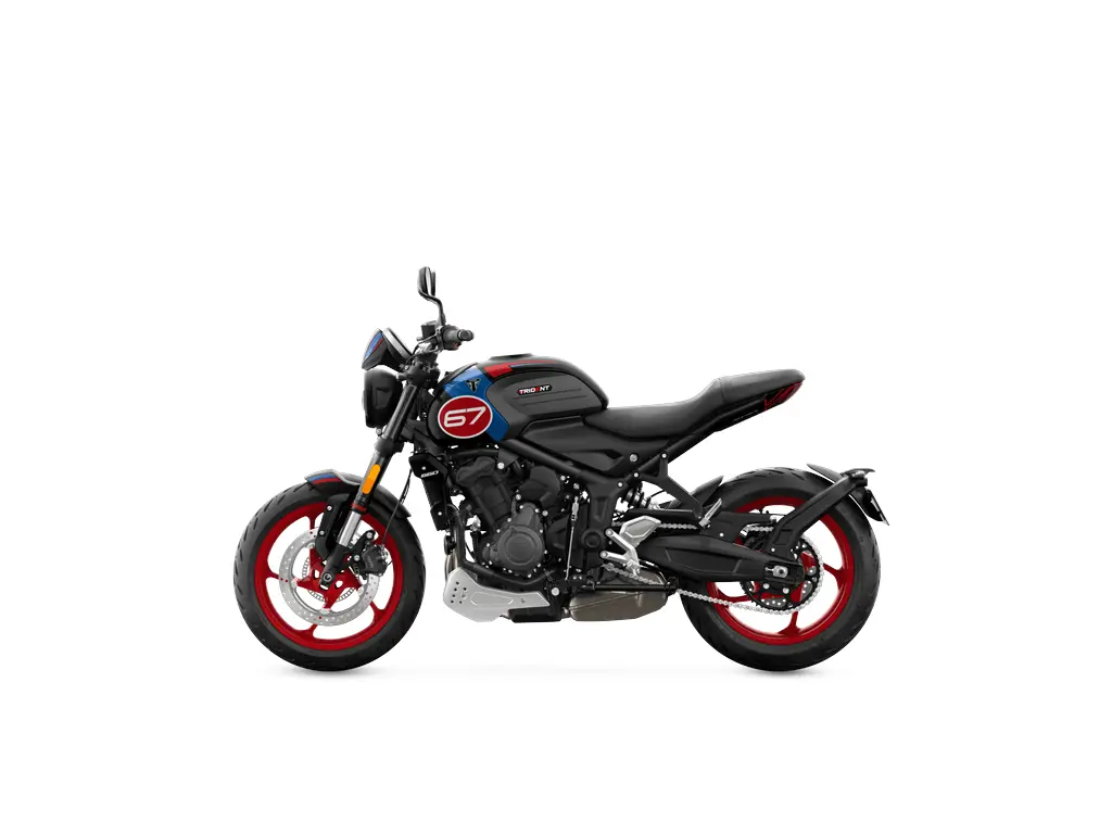 2025 Triumph Trident 660 Triple Tribute Edition Sapphire Black / Cobalt Blue