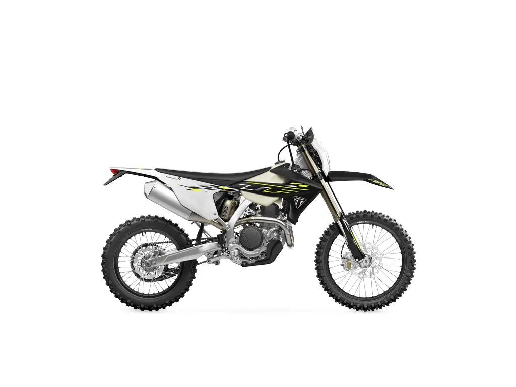 2025 Triumph TF 450-E Triumph Racing Yellow / Black / White