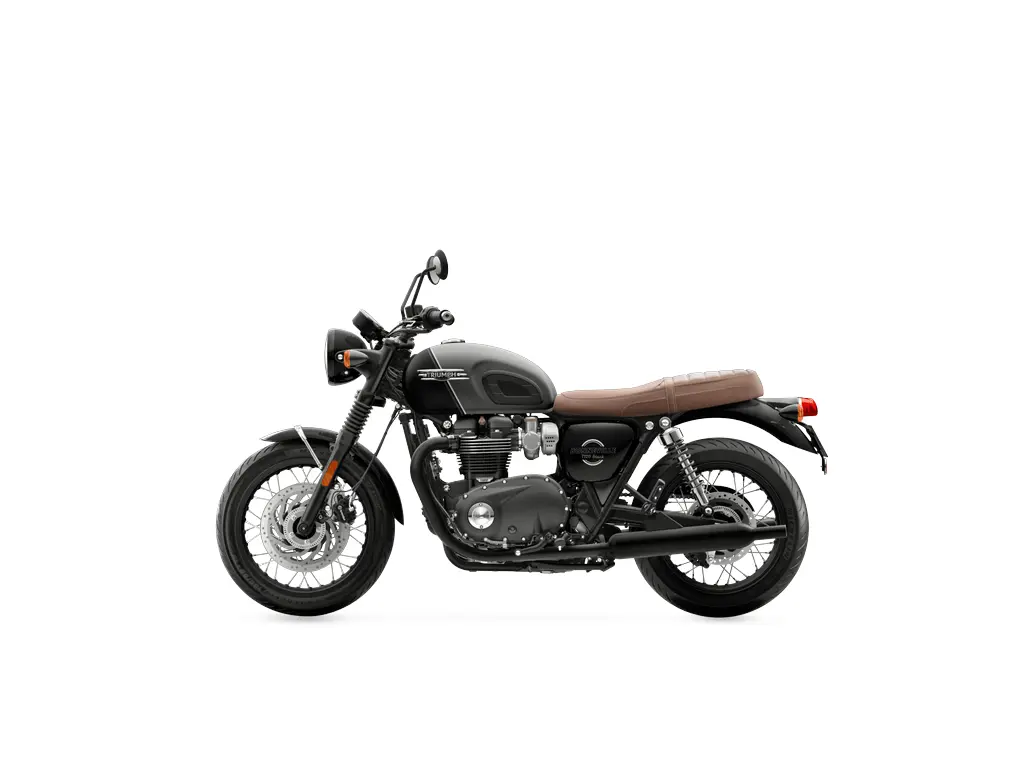 2026 Triumph Bonneville T120 Black Matte Silver Ice / Matte Sapphire Black
