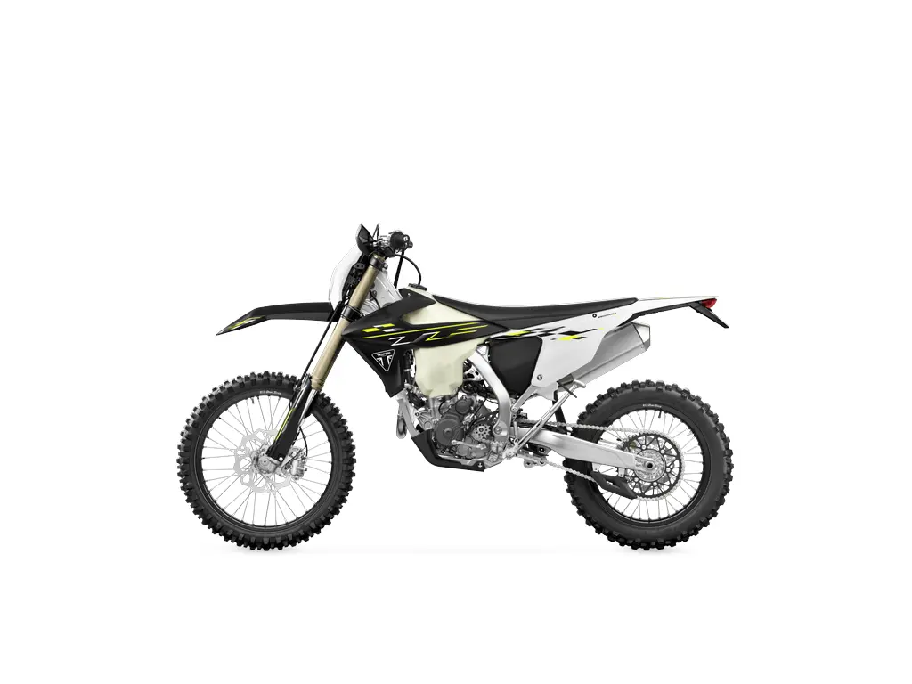 2025 Triumph TF 250-E Triumph Racing Yellow / Black / White