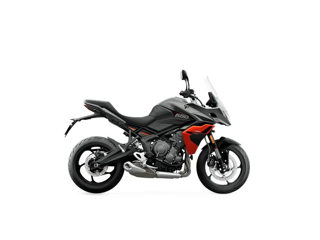 2026 Triumph Tiger Sport 660 Silver Ice / Intense Orange