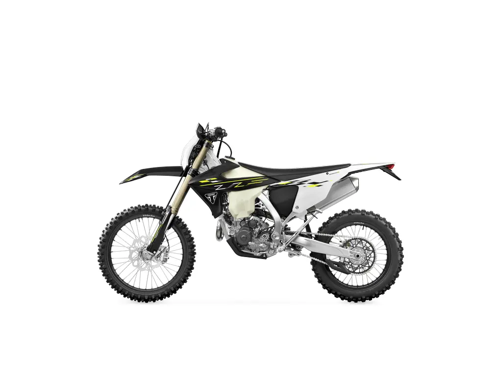 2025 Triumph TF 450-E Triumph Racing Yellow / Black / White