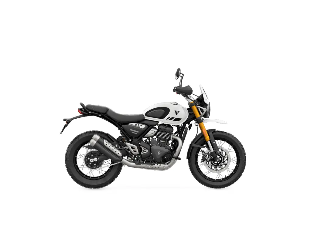 2026 Triumph Scrambler 400 XC Vanilla White
