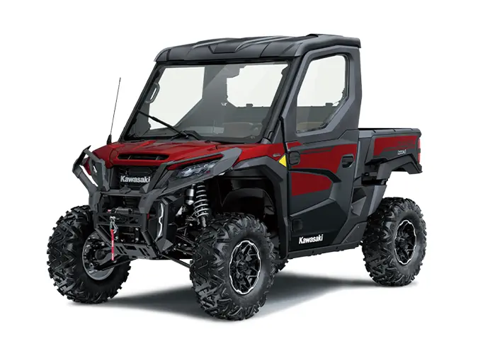 2026 Kawasaki RIDGE PLATINUM RANCH EDITION HVAC Metallic Deep Red