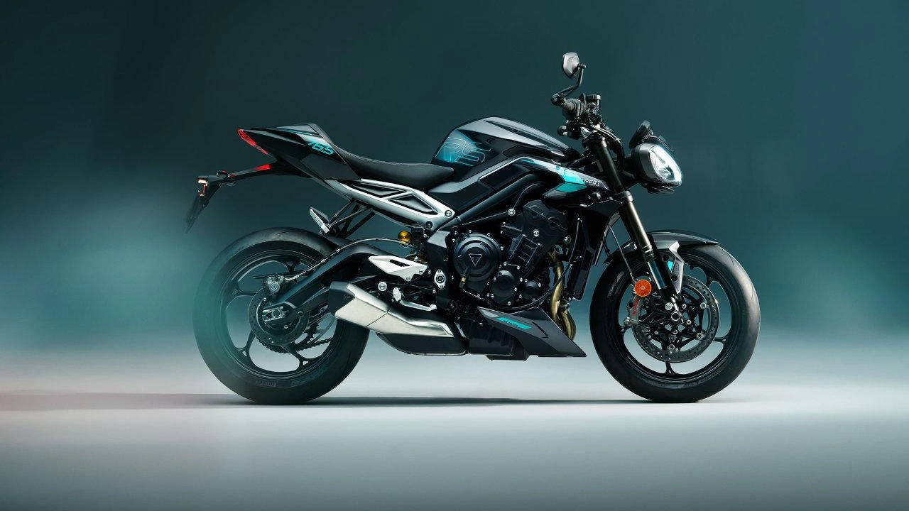 Side view of a Triumph Street Tripple 765RS