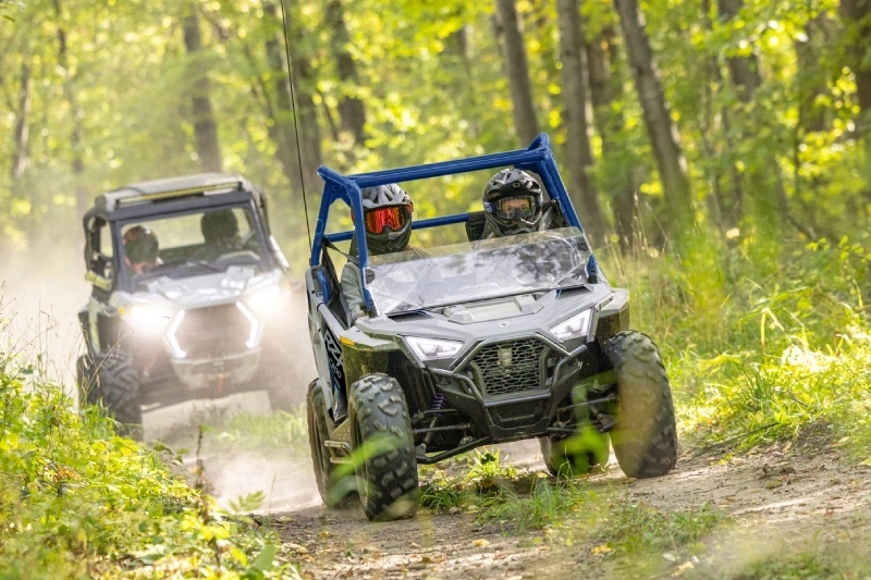 Polaris youth side by side off road vehicle