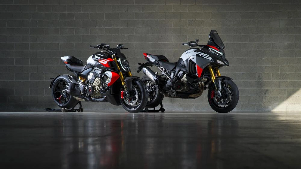 front side view of a duo of Multistrada V4 RS