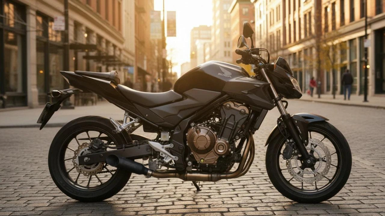 Moto Honda CB500F de style roadster