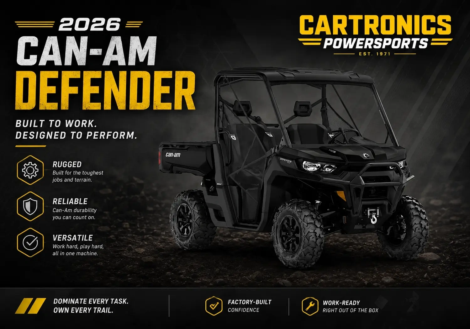 2026 Can-Am Defender for Sale Ontario