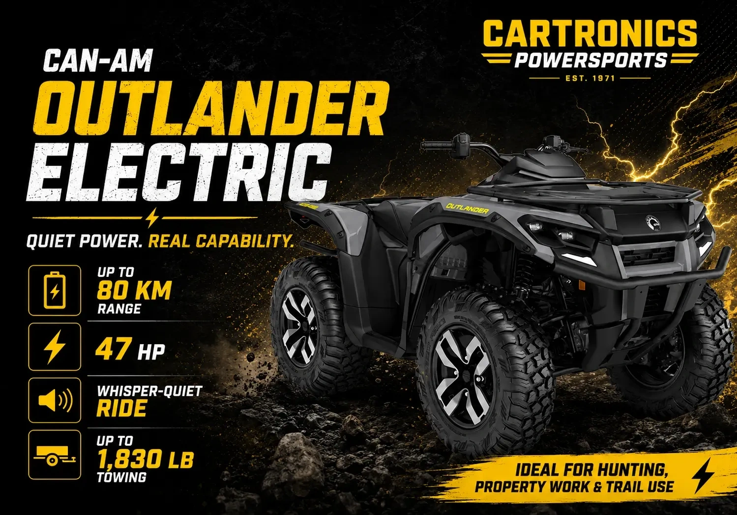 Can-Am Outlander Electric Information Specs