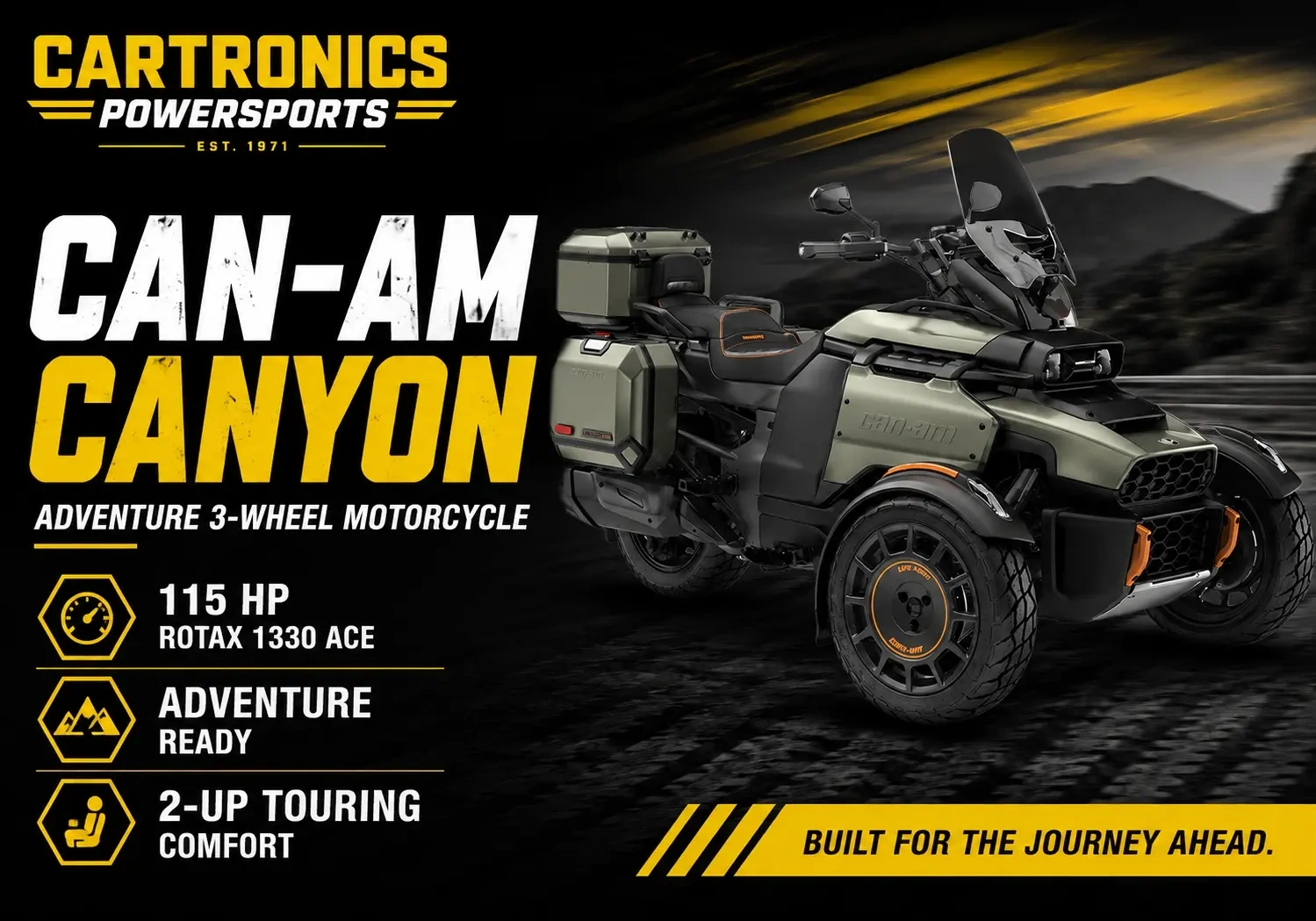 2026 Can-Am Canyon 3 Wheel Motorcycle for Sale